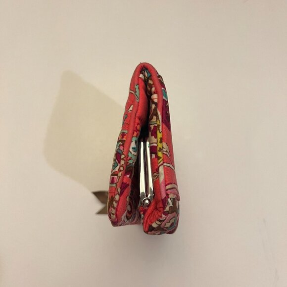 Vera Bradley Call Me Coral One For The Money Compact Taxi Wallet Vintage Y2K - Picture 10 of 10
